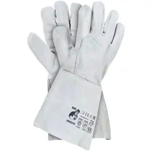 Rękawice skórzane INDIANEX GLOVES jasnoszare rozmiar 11 Oferta czasowa