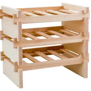 Oferta limitowana Stojak na wino bukowy NOVE drewniane przegrody / 12 butelek / 3x4