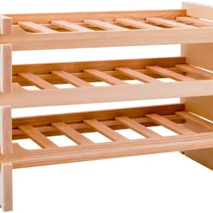 Stojak na wino bukowy NOVE drewniane przegrody / 18 butelek / 3x6 Zamów dziś