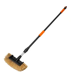 Dostępne od ręki Szczotka do mycia / BRADAS SOFT / z trzonkiem teleskopowym 150-250 cm / 4 płaszczyzny / 10"