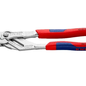 Szczypce-klucz nastawne KNIPEX / chromowane / wąskie / wielokomponentowa rączka / 250 mm Cena promocyjna