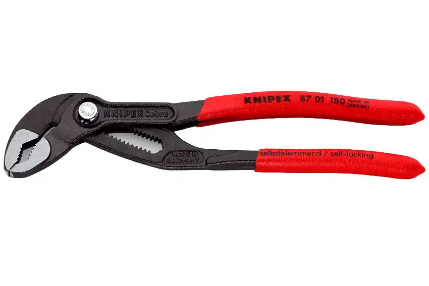 Wysoka jakość Szczypce nastawne KNIPEX COBRA / fosforowane / powlekane / 180 mm