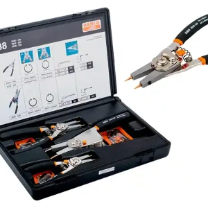 Premium Szczypce segera z wymiennymi końcówkami / uniwersalne wewnętrzne - zewnętrzne / BAHCO / zestaw 3 sztuki 160, 200, 250 mm