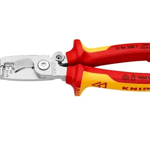 Szczypce uniwersalne do prac elektroinstalacyjnych KNIPEX / chromowane / izolowane VDE 1000V / 200 mm Nie przegap