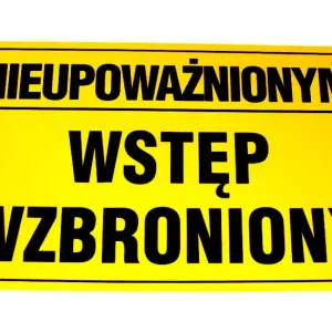 Sprawdź teraz Tabliczka informacyjna plastikowa PCV duża - różne napisy