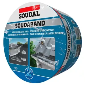 Ostatnia szansa Taśma dekarska do uszczelniania / SOUDABAND / bitumiczna / grafitowa / 100 mm / 10 m
