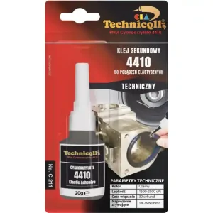 Technicqll klej sekundowy elastyczny 4410 / 20g Bestseller