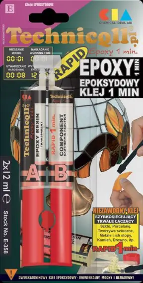 Klej epksydowy bezbarwny 2x12ml Cena promocyjna