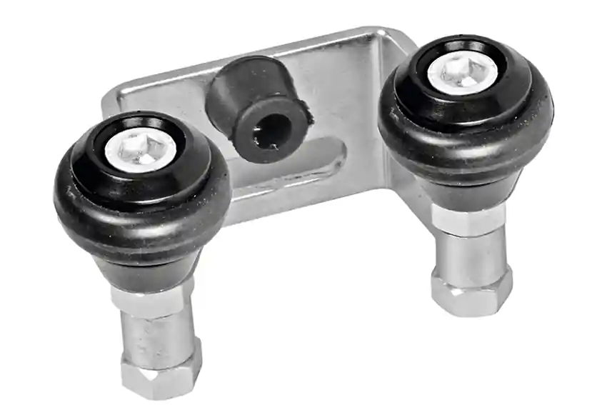 Uchwyt górny bramy przesuwnej 40 mm / rolki gumowane Wybór klientów
