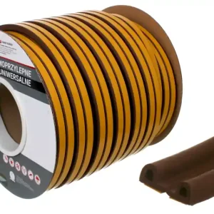 Uszczelka gumowa EPDM samoprzylepna / typ P / 9x5,5 mm / brąz / rolka 100 m Najlepsza cena
