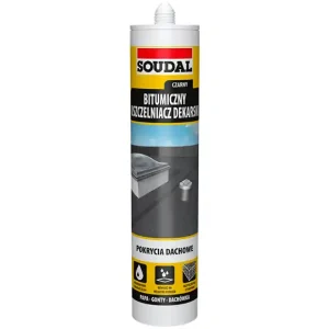 Uszczelniacz dekarski bitumiczny / SOUDAL / 280 ml / czarny Hit cenowy