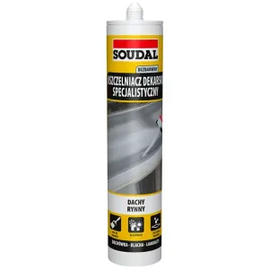 Nie przegap Uszczelniacz dekarski specjalistyczny / SOUDAL / 280 ml / bezbarwny