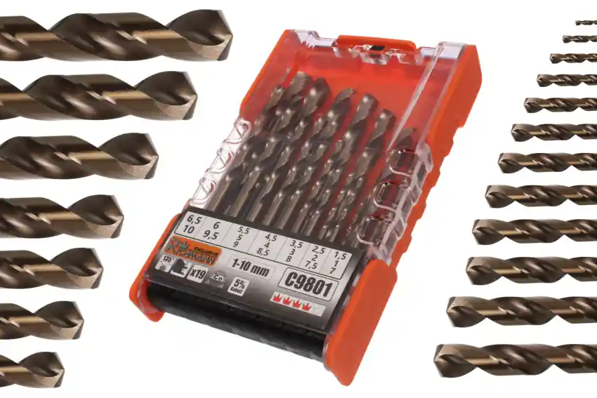 Wiertła kobaltowe do metalu 1-10 mm / 19 elementów Kup teraz