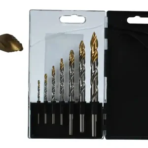 Oferta Wiertło do metalu / EXACT / TORNADO / TiN-TiP / HSS-G / DIN 338 / stopniowa końcówka / zestaw 7 elementów pod gwintowniki M3-M12 / 2.5-10.2 mm