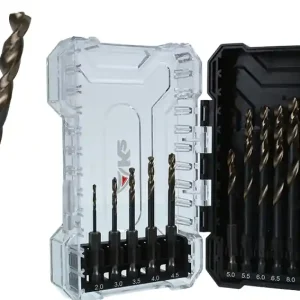 Niska cena Wiertło do metalu HSS / SPEEDMASTER / uchwyt HEX 1/4" / DIN 338 / 2 - 10 mm / zestaw 12 elementów