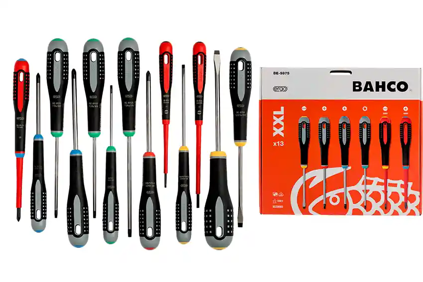 Wkrętak - zestaw 13 elementów PH + PZ + SL + TORX + izolowane / BAHCO ERGO™ Rabat
