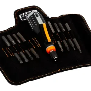 Wkrętak z wymiennymi grotami zestaw 8 elementów / płaski, PH, PZ, TORX / BAHCO ERGO™ Oferta czasowa