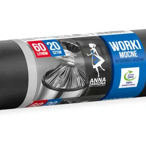 Ostatnie sztuki Worki na śmieci mocne 60 L / 20 szt / 13 µm