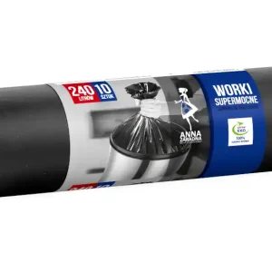 Ograniczona ilość Worki na śmieci supermocne 240 L / 10 szt / 40 µm