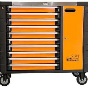Darmowy zwrot Wózek narzędziowy 10 szuflad + drzwiczki / 970x465x927 mm / bez wyposażenia