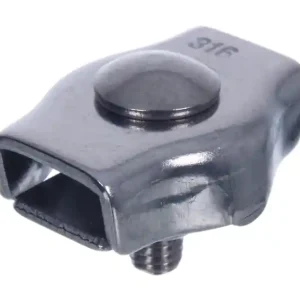Zacisk do lin siodełkowy pojedynczy nierdzewny 6 mm A4-AISI 316 Super okazja
