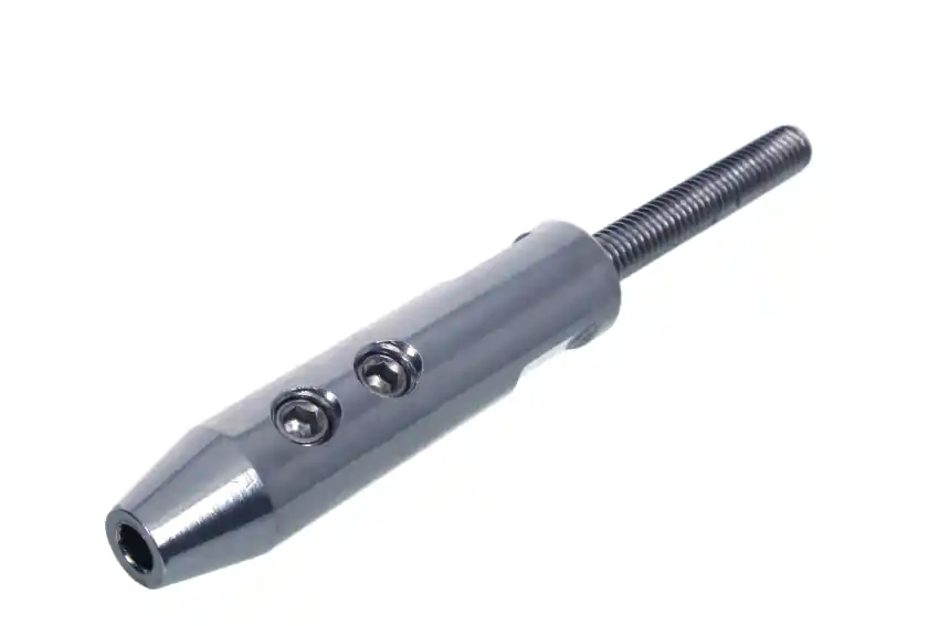 Zacisk do lin nierdzewny ze śrubą / A4 - AISI 316 / do liny 3 mm / śruba M5x42 mm - gwint prawy Rabat