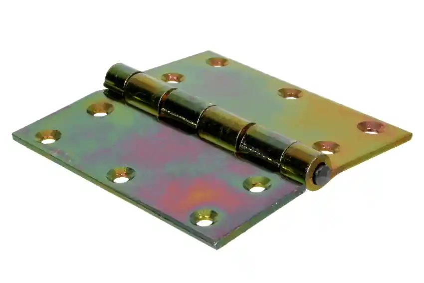 Zawias drzwiowy bezfelcowy 100x100x3 mm - ocynk żółty Zniżka