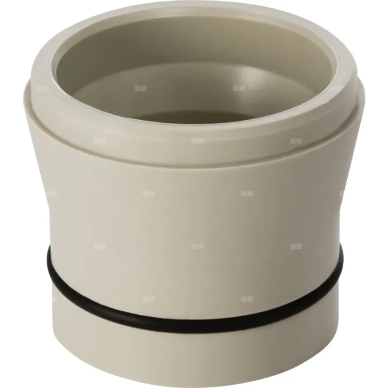 Zwężka rury nasadowej Geberit z uszczelką d=50mm, d1=46mm, Szary RAL 7032 Tani