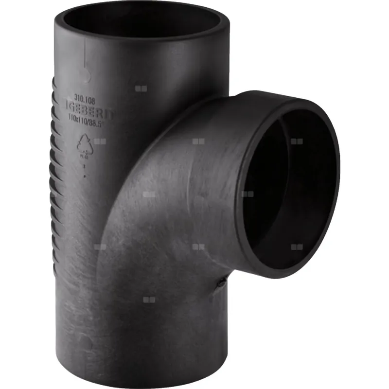Bestseller Trójnik GEBERIT Silent-db20 88.5‘ PE 110 mm x DN 100 x 110 mm x 110 mm (króciec z tworzywa sztucznego do spawania/zgrzewania x króciec z tworzywa sztucznego do spawania/zgrzewania x króciec z tworzywa sztucznego do spawania/zgrzewania), kolor czarny
