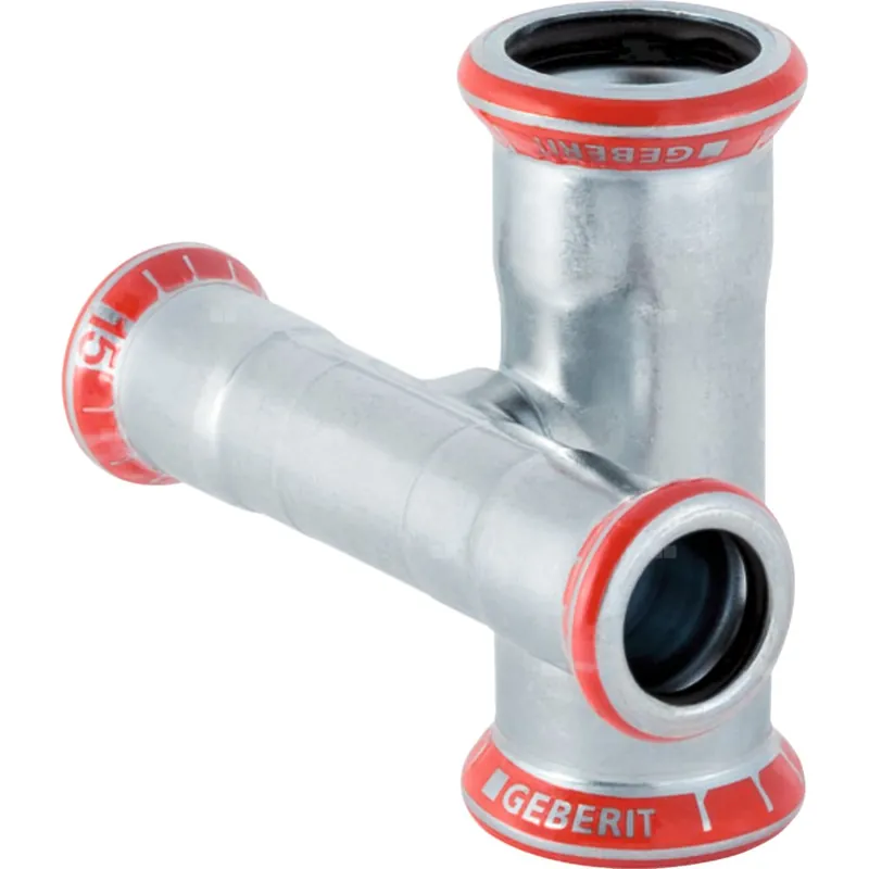 Bezpieczne zakupy Czwórnik GEBERIT Mapress C-Stahl 90‘ stal, 28 mm x 18 mm x 28 mm x 18 mm DN 25 x DN 15 x DN 25 x DN 15, mz x mz x mz x mz
