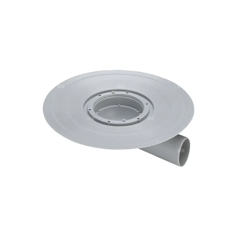Advantix-odpływ balkonowy/tarasowy korpus nr wzoru 4943.21 DN 50 wydajność odpływu przy wysokości spiętrzenia 35 mm (wg PN-EN 1253) 2.5 odpływ poziomy Nowość