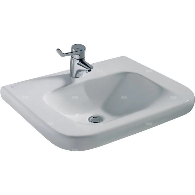 Kup teraz Umywalka 600x555x175 mm, 1 otwór na baterię, bez przelewu - CONTOUR 21