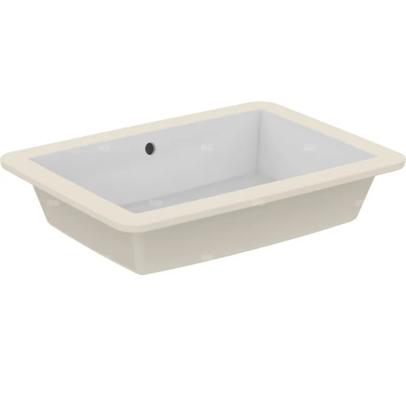Najlepsza cena Umywalka podblatowa 595x440x180 mm, bez otworu na baterię, z przelewem - STRADA