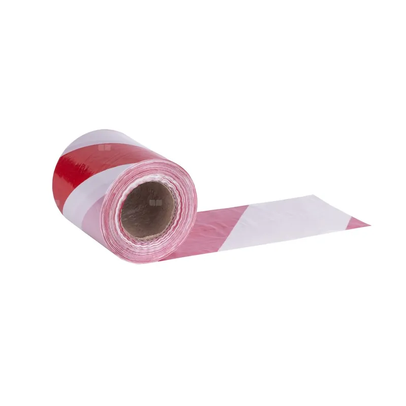 Taśma ostrzegawcza biało-czerwona szer. 10 cm (1 rolka - 100m) Super okazja