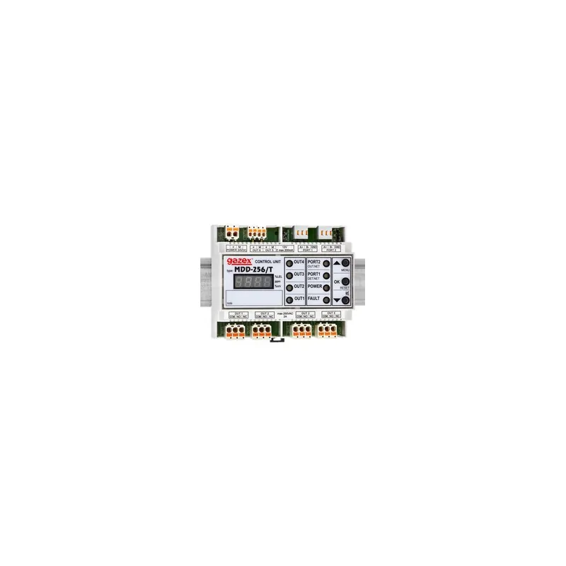 Cyfrowy System Detekcji Gazów MDD-256/T max 247 detektorów/urządzeń, 2 porty RS485, 4 wyj.styk., 2 wyj.alarm.12V Dostępne od ręki