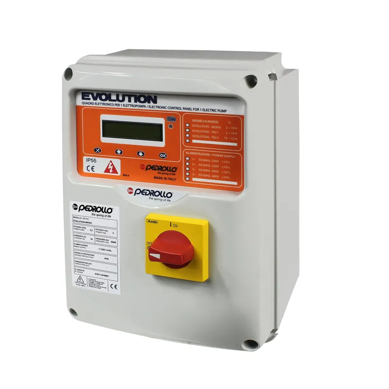 Sterownik silnika EVOLUTION-MONO 230V (2-18A) Pedrollo Łatwy zwrot
