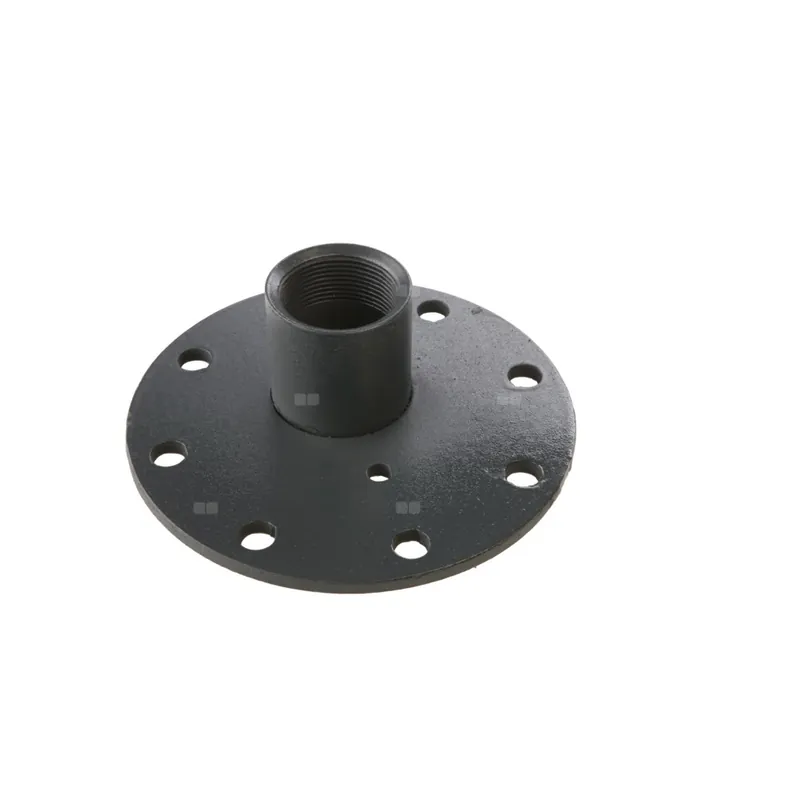 Nowość Pokrywa flanszy fi 180 mm z mufą 6/4" - stalowa