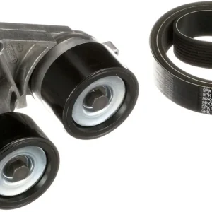 Oferta limitowana Zestaw pasków wielorowkowych z napinaczem pasuje do DAF CF 85 MX340/MX375 10.05-05.13