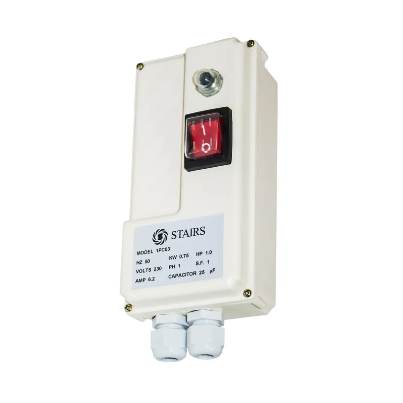 Oferta czasowa Skrzynka rozruchowa STAIRS 1PC-0075 (PC03) 0,75kW/1PH/230V (25nF, 6,2A)
