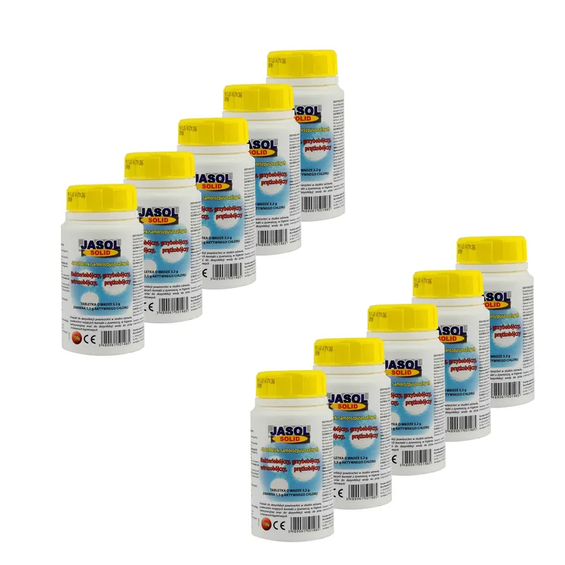 Nowy Preparat dezynfekcyjny JASOL SOLID 150g - 48 tab. - ZESTAW 10 OPAKOWAŃ