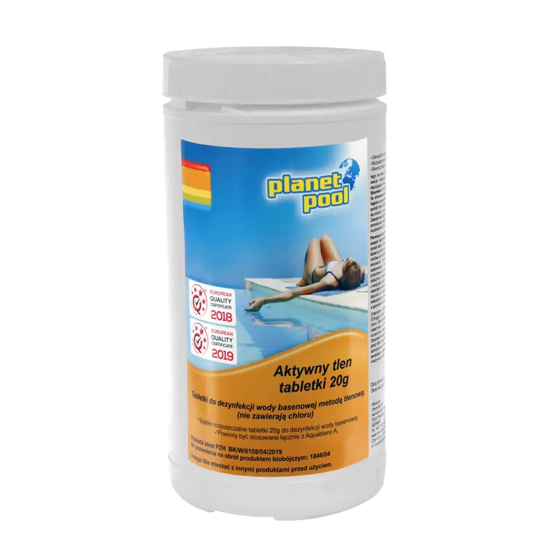 Wyjątkowa oferta Chemia basenowa Aktywny tlen tabletki 20g Planetpool