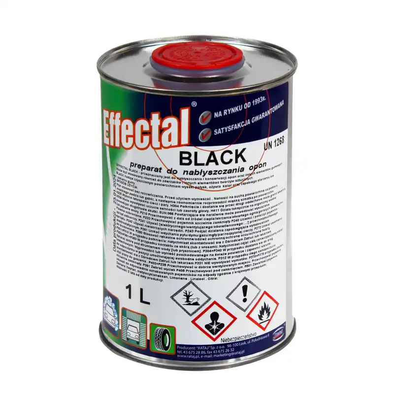 Nabłyszczacz do elementów gumowych Effectal Black 1 L Oferta limitowana