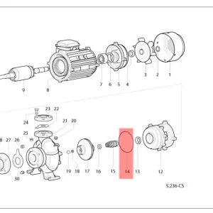 Kup teraz O-ring (nr 14) do pompy CS 50 / 65 -160A Speroni