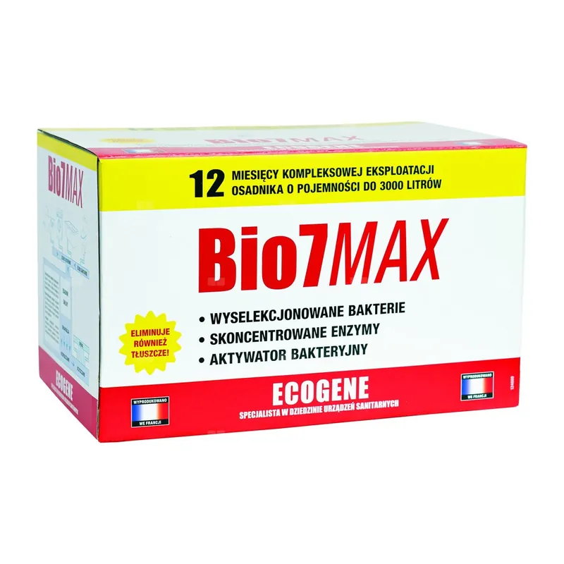 Oferta Bio7 MAX 12 miesięcy - osadniki - EKSPLOATACJA-ROZKŁAD TŁUSZCZY - biopreparat do oczyszczalni, preparat , bakterie , biopreparat do osadnika , biopreparat do oczyszczalni drenażowej , biopreparat do oczyszczalni tunelowej