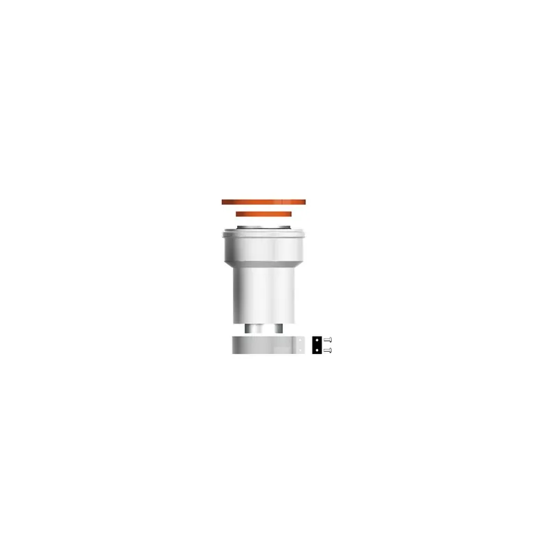 Adapter pionowy fi 60/100 -> fi 80/125 do kotłów serii GENUS PREMIUM EVO, CLAS PREMIUM EVO (do bezpośredniego podłączenia z kotłem) Nowy
