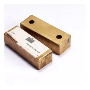 Łatwy zwrot Blok ślizgowy z mosiądzu (100mm x szer. 35mm x 27mm)