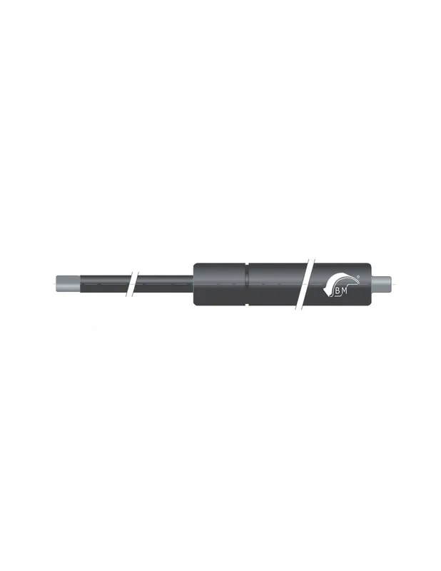 Sprężyna gazowa pchająca 8/18 z gwintem M6 500N, skok 60 mm, długość 165 mm Łatwy zwrot