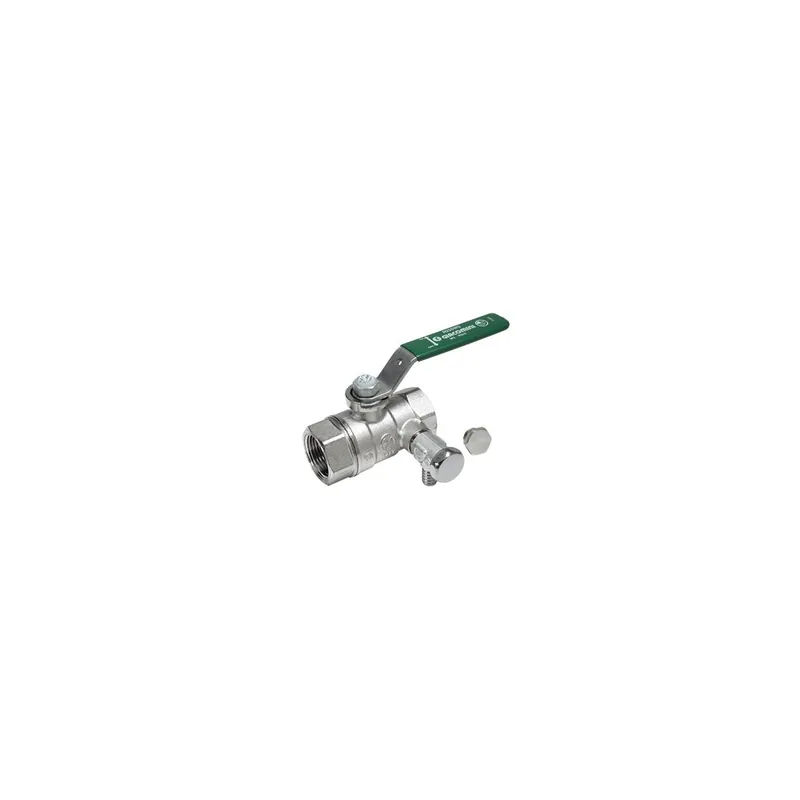Zawór kulowy GIACOMINI R250WS 1/2‘‘ GW ze spustem 1/4‘‘, uchwyt dźwignia Tani