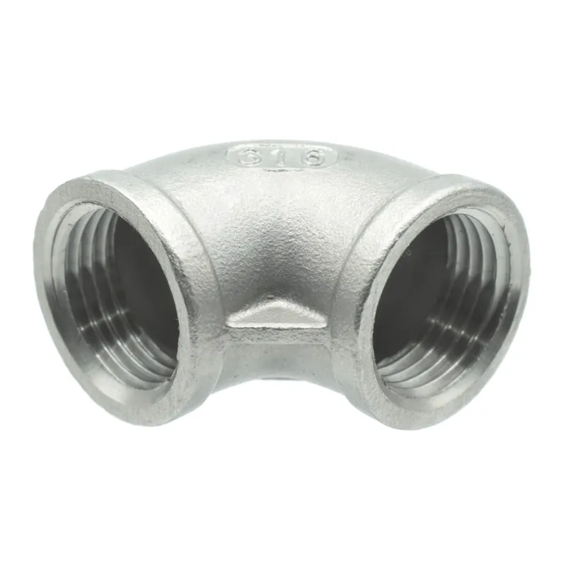 Wybór klientów Kolano gwintowane 90° GW/GW 3" BSP kwasoodporne AISI 316 / 1.4401