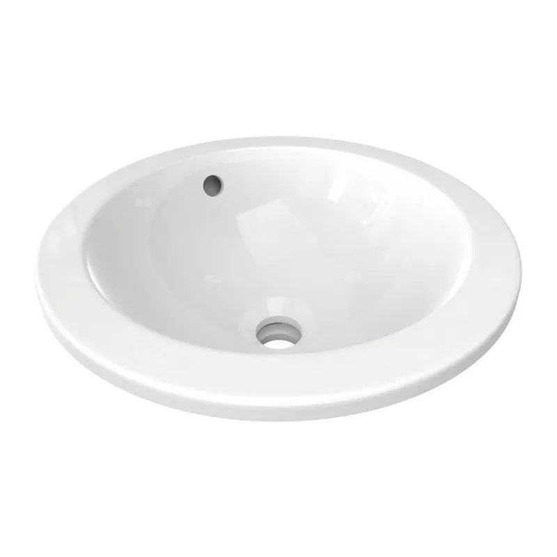 Umywalka nablatowa 380x380x165 mm, bez otworu na baterię, z przelewem - CONNECT Oferta limitowana